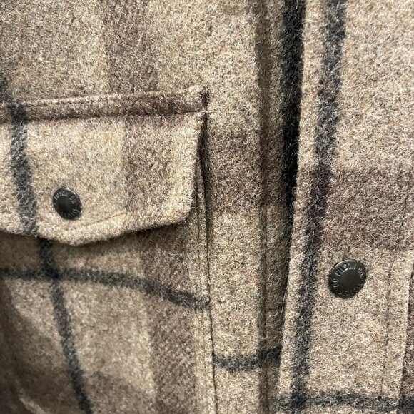 Filson Lined Mackinaw Wool Jac-shirt Limited Edition Brown/Tan Multi Size M - Picture 5 of 9